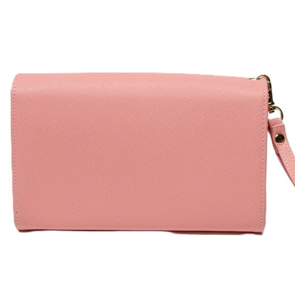 Large Pink Clutch Wristlet Wallet URBAN EXPRESSIONS Certified Vegan - Picture 2 of 8